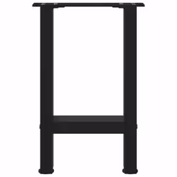 cm/ 1 pcs) vidaXL Coffee Table Legs Desk Legs Metal Furniture Legs Bar Stand DIY Steel - black, 38 x (42-43 - Additional view 4