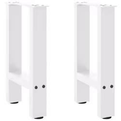 cm/ 1 pcs) vidaXL Coffee Table Legs Desk Legs Metal Furniture Legs Bar Stand DIY Steel - white, 38 x (42-43