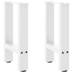 cm/ 1 pcs) vidaXL Coffee Table Legs Desk Legs Metal Furniture Legs Bar Stand DIY Steel - white, 38 x (42-43