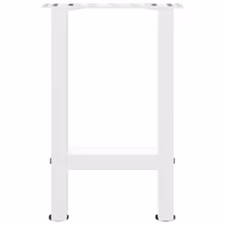 cm/ 1 pcs) vidaXL Coffee Table Legs Desk Legs Metal Furniture Legs Bar Stand DIY Steel - white, 38 x (42-43 - Additional view 4