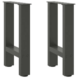 cm/ 1 pcs) vidaXL Coffee Table Legs Desk Legs Metal Furniture Legs Bar Stand DIY Steel - anthracite, 38 x (42-43