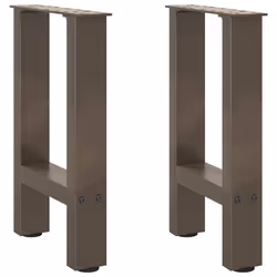 cm) vidaXL Coffee Table Legs Desk Legs Metal Furniture Legs Bar Stand DIY Steel - natural, 38 x (42-43