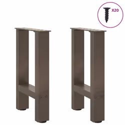 cm) vidaXL Coffee Table Legs Desk Legs Metal Furniture Legs Bar Stand DIY Steel - natural, 38 x (42-43