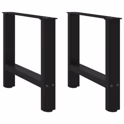 cm) vidaXL Coffee Table Legs Desk Legs Metal Furniture Legs Bar Stand DIY Steel - black, 50 x (42-43
