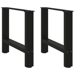 cm) vidaXL Coffee Table Legs Desk Legs Metal Furniture Legs Bar Stand DIY Steel - black, 50 x (42-43