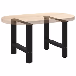 cm) vidaXL Coffee Table Legs Desk Legs Metal Furniture Legs Bar Stand DIY Steel - black, 50 x (42-43 - Additional view 7