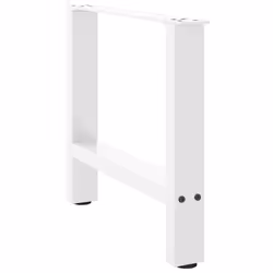 cm/ 1 pcs) vidaXL Coffee Table Legs Desk Legs Metal Furniture Legs Bar Stand DIY Steel - white, 50 x (42-43