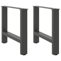 cm/ 1 pcs) vidaXL Coffee Table Legs Desk Legs Metal Furniture Legs Bar Stand DIY Steel - anthracite, 50 x (42-43