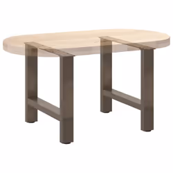 cm) vidaXL Coffee Table Legs Desk Legs Metal Furniture Legs Bar Stand DIY Steel - natural, 50 x (42-43 - Additional view 7