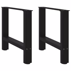 cm/ 1 pcs) vidaXL Coffee Table Legs Desk Legs Metal Furniture Legs Bar Stand DIY Steel - black, 60 x (42-43