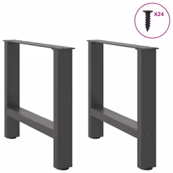 cm) vidaXL Coffee Table Legs Desk Legs Metal Furniture Legs Bar Stand DIY Steel - anthracite, 60 x (42-43