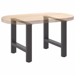 cm) vidaXL Coffee Table Legs Desk Legs Metal Furniture Legs Bar Stand DIY Steel - anthracite, 60 x (42-43 - Additional view 7