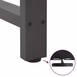 cm) vidaXL Coffee Table Legs Desk Legs Metal Furniture Legs Bar Stand DIY Steel - anthracite, 60 x (42-43 - Additional view 8