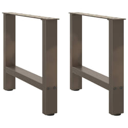 cm) vidaXL Coffee Table Legs Desk Legs Metal Furniture Legs Bar Stand DIY Steel - natural, 60 x (42-43