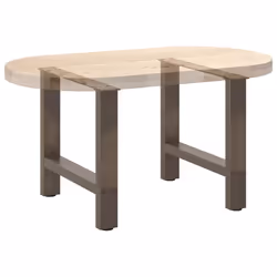cm) vidaXL Coffee Table Legs Desk Legs Metal Furniture Legs Bar Stand DIY Steel - natural, 60 x (42-43 - Additional view 7