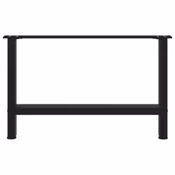 cm/ 1 pcs) vidaXL Coffee Table Legs Desk Legs Metal Furniture Legs Bar Stand DIY Steel - black, 70 x (42-43 - Additional view 4