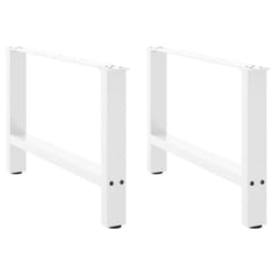 cm/ 1 pcs) vidaXL Coffee Table Legs Desk Legs Metal Furniture Legs Bar Stand DIY Steel - white, 70 x (42-43