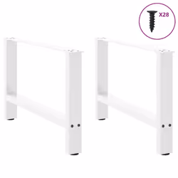 cm/ 1 pcs) vidaXL Coffee Table Legs Desk Legs Metal Furniture Legs Bar Stand DIY Steel - white, 70 x (42-43 - Additional view 2