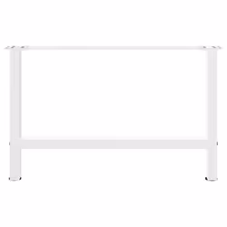 cm/ 1 pcs) vidaXL Coffee Table Legs Desk Legs Metal Furniture Legs Bar Stand DIY Steel - white, 70 x (42-43 - Additional view 4