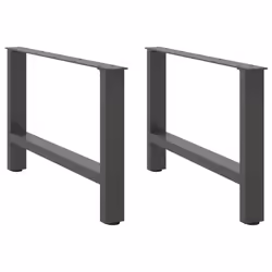 cm/ 1 pcs) vidaXL Coffee Table Legs Desk Legs Metal Furniture Legs Bar Stand DIY Steel - anthracite, 70 x (42-43