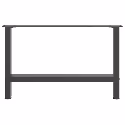 cm/ 1 pcs) vidaXL Coffee Table Legs Desk Legs Metal Furniture Legs Bar Stand DIY Steel - anthracite, 70 x (42-43 - Additional view 4
