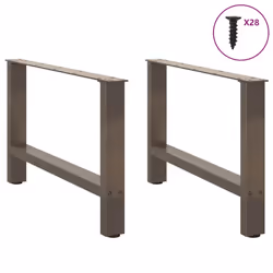 cm) vidaXL Coffee Table Legs Desk Legs Metal Furniture Legs Bar Stand DIY Steel - natural, 70 x (42-43