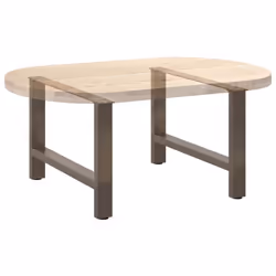 cm) vidaXL Coffee Table Legs Desk Legs Metal Furniture Legs Bar Stand DIY Steel - natural, 70 x (42-43 - Additional view 7