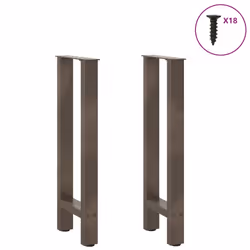 cm) vidaXL Coffee Table Legs Desk Legs Metal Furniture Legs Bar Stand DIY Steel - natural, 28 x (72-73 - Additional view 2