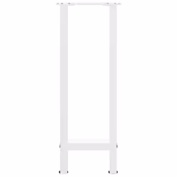 cm/ 1 pcs) vidaXL Coffee Table Legs Desk Legs Metal Furniture Legs Bar Stand DIY Steel - white, 38 x (72-73 - Additional view 4
