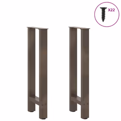 cm) vidaXL Coffee Table Legs Desk Legs Metal Furniture Legs Bar Stand DIY Steel - natural, 38 x (72-73