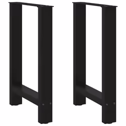 cm/ 1 pcs) vidaXL Coffee Table Legs Desk Legs Metal Furniture Legs Bar Stand DIY Steel - black, 50 x (72-73