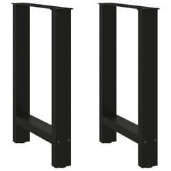 cm/ 1 pcs) vidaXL Coffee Table Legs Desk Legs Metal Furniture Legs Bar Stand DIY Steel - black, 50 x (72-73