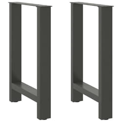 cm/ 1 pcs) vidaXL Coffee Table Legs Desk Legs Metal Furniture Legs Bar Stand DIY Steel - anthracite, 50 x (72-73