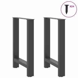 cm) vidaXL Coffee Table Legs Desk Legs Metal Furniture Legs Bar Stand DIY Steel - natural, 50 x (72-73