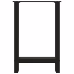 cm/ 1 pcs) vidaXL Coffee Table Legs Desk Legs Metal Furniture Legs Bar Stand DIY Steel - black, 60 x (72-73 - Additional view 4