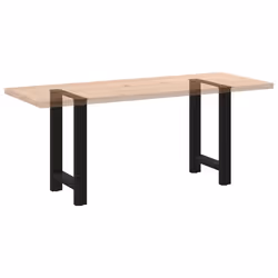 cm/ 1 pcs) vidaXL Coffee Table Legs Desk Legs Metal Furniture Legs Bar Stand DIY Steel - black, 60 x (72-73 - Additional view 7