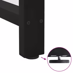 cm/ 1 pcs) vidaXL Coffee Table Legs Desk Legs Metal Furniture Legs Bar Stand DIY Steel - black, 60 x (72-73 - Additional view 8
