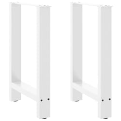 cm/ 1 pcs) vidaXL Coffee Table Legs Desk Legs Metal Furniture Legs Bar Stand DIY Steel - white, 60 x (72-73