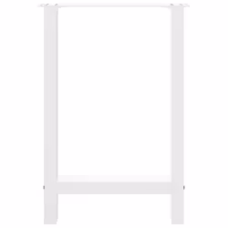 cm/ 1 pcs) vidaXL Coffee Table Legs Desk Legs Metal Furniture Legs Bar Stand DIY Steel - white, 60 x (72-73 - Additional view 4