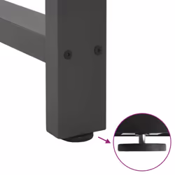 cm) vidaXL Coffee Table Legs Desk Legs Metal Furniture Legs Bar Stand DIY Steel - anthracite, 60 x (72-73 - Additional view 8