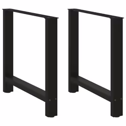 cm/ 1 pcs) vidaXL Coffee Table Legs Desk Legs Metal Furniture Legs Bar Stand DIY Steel - black, 70 x (72-73