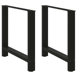 cm/ 1 pcs) vidaXL Coffee Table Legs Desk Legs Metal Furniture Legs Bar Stand DIY Steel - black, 70 x (72-73