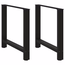 cm/ 1 pcs) vidaXL Coffee Table Legs Desk Legs Metal Furniture Legs Bar Stand DIY Steel - black, 80 x (72-73
