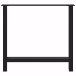cm/ 1 pcs) vidaXL Coffee Table Legs Desk Legs Metal Furniture Legs Bar Stand DIY Steel - black, 80 x (72-73 - Additional view 4