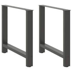 cm/ 1 pcs) vidaXL Coffee Table Legs Desk Legs Metal Furniture Legs Bar Stand DIY Steel - anthracite, 80 x (72-73