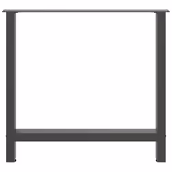 cm/ 1 pcs) vidaXL Coffee Table Legs Desk Legs Metal Furniture Legs Bar Stand DIY Steel - anthracite, 80 x (72-73 - Additional view 4