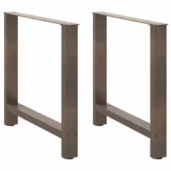 cm) vidaXL Coffee Table Legs Desk Legs Metal Furniture Legs Bar Stand DIY Steel - natural, 80 x (72-73