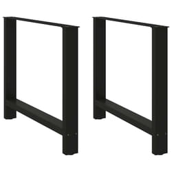 cm) vidaXL Coffee Table Legs Desk Legs Metal Furniture Legs Bar Stand DIY Steel - black, 90 x (72-73