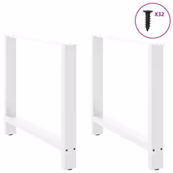 cm/ 1 pcs) vidaXL Coffee Table Legs Desk Legs Metal Furniture Legs Bar Stand DIY Steel - white, 90 x (72-73