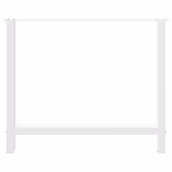 cm/ 1 pcs) vidaXL Coffee Table Legs Desk Legs Metal Furniture Legs Bar Stand DIY Steel - white, 90 x (72-73 - Additional view 4